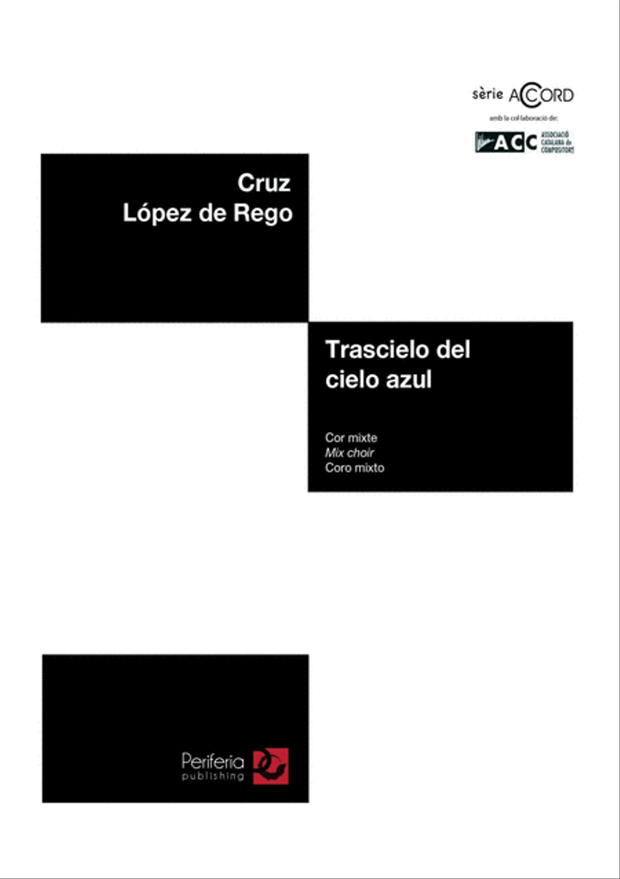 Trascielo del cielo azul for Mixed Choir (SATB) 4-Part scores gallery preview page 1