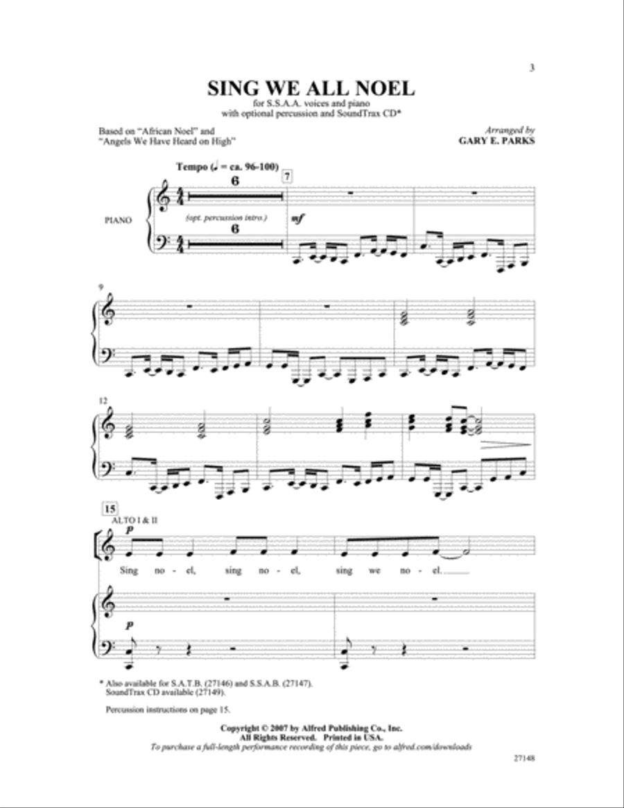 Sing We All Noel Women's Choir scores gallery preview page 2