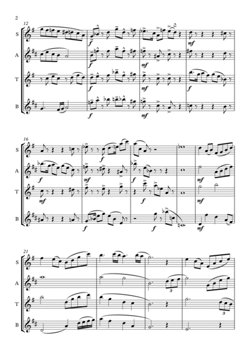 Evocations III - Saxophone Quartet (SATB) image number null
