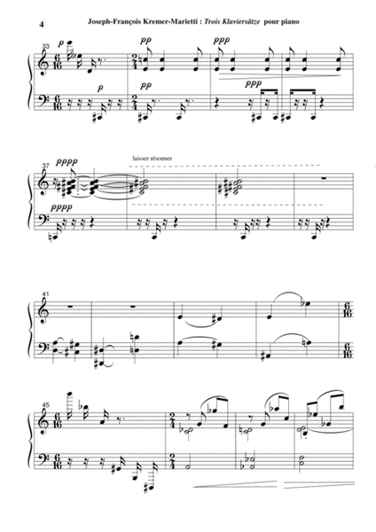 Joseph-François Kremer: Klaviersatzen no. 5-7