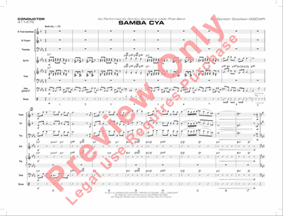 Samba Cya Samba Cya Jazz Ensemble scores gallery preview page 4