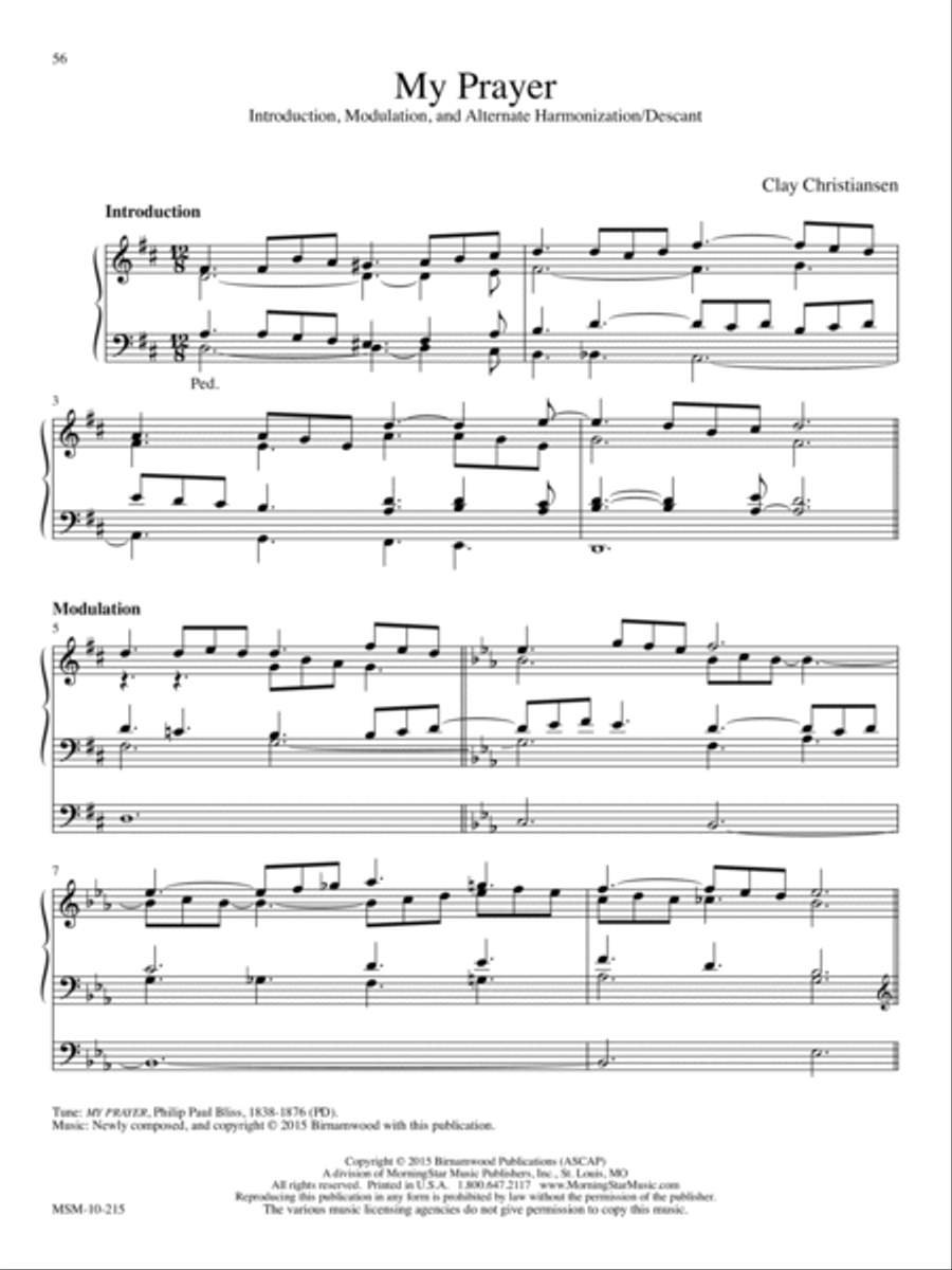 My Prayer Organ scores gallery preview page 1