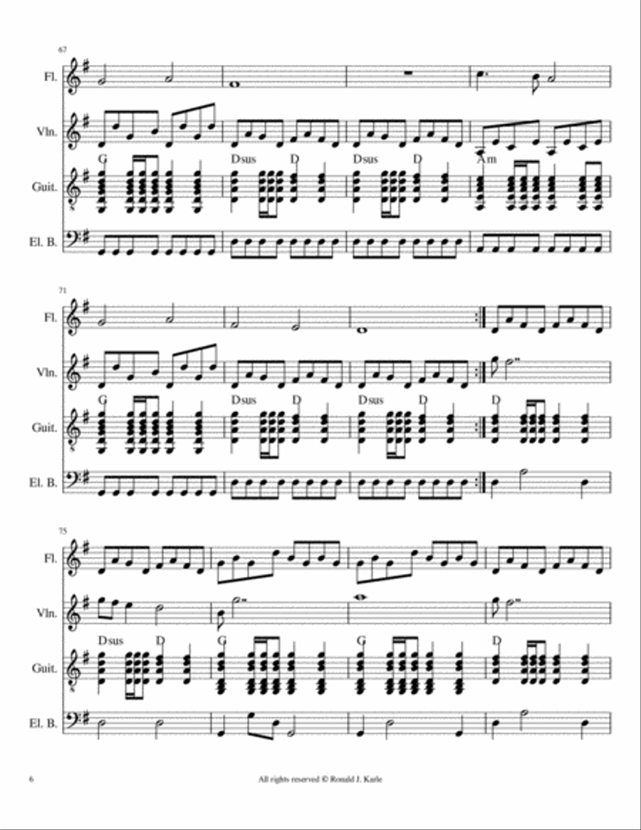 Time of Our Own Small Ensemble scores gallery preview page 6
