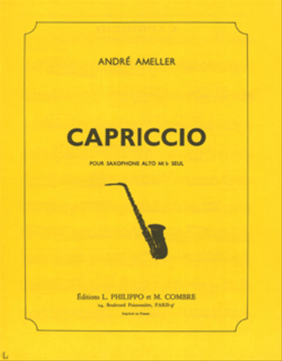 Capriccio Alto Saxophone scores gallery preview page 1