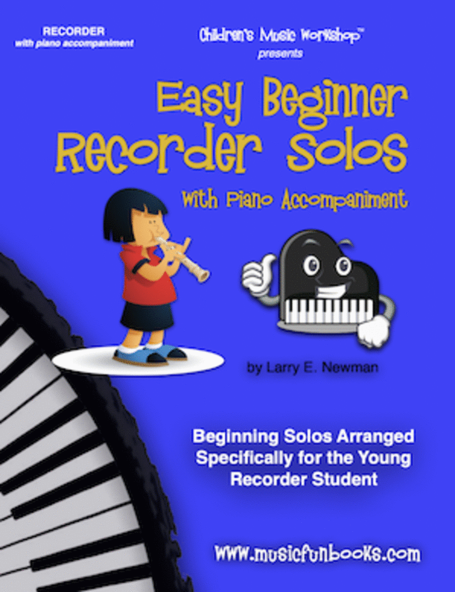 Easy Beginner Recorder Solos with Piano Accompaniment Recorder scores gallery preview page 1
