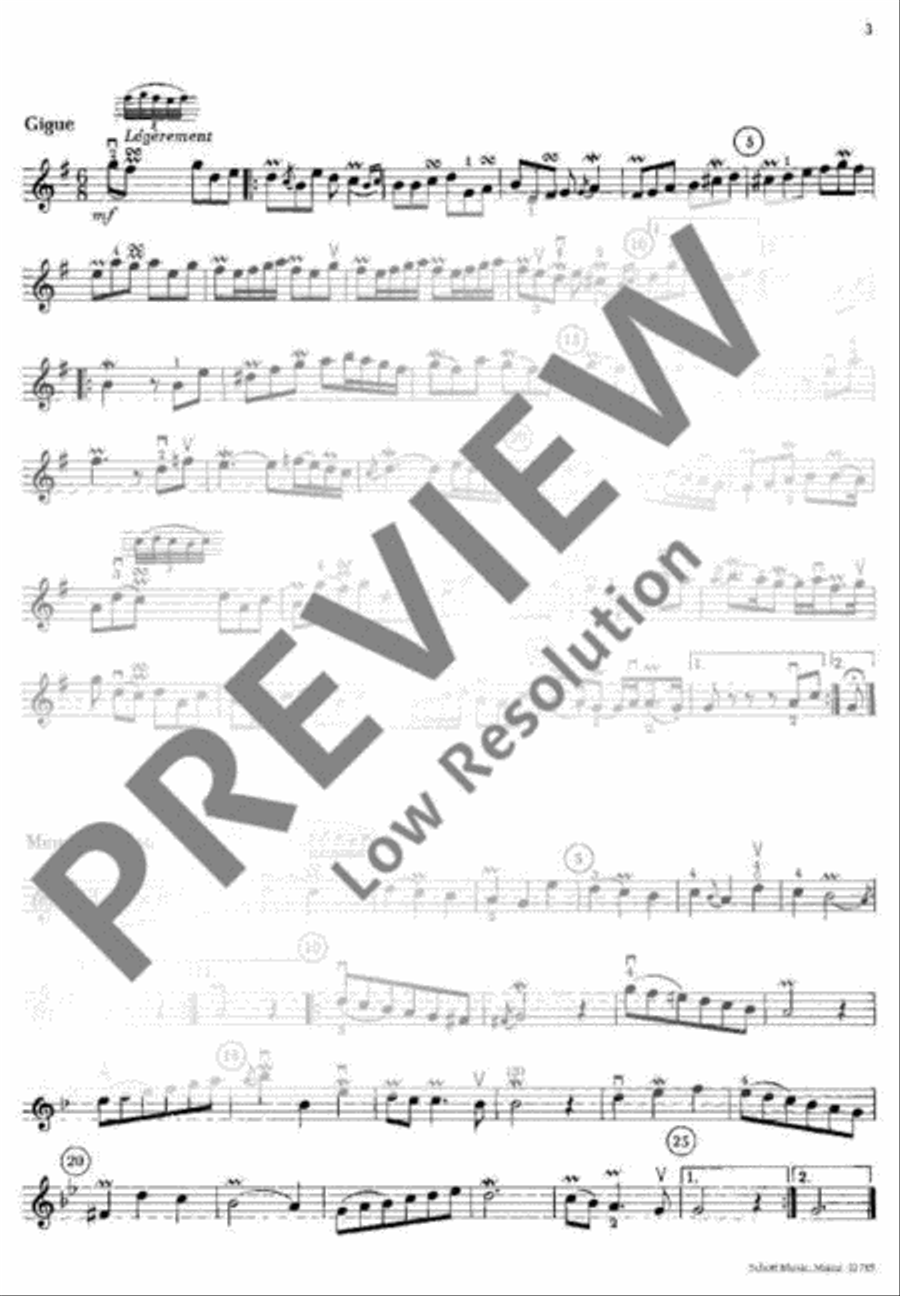 Concerts royaux Violin scores gallery preview page 20