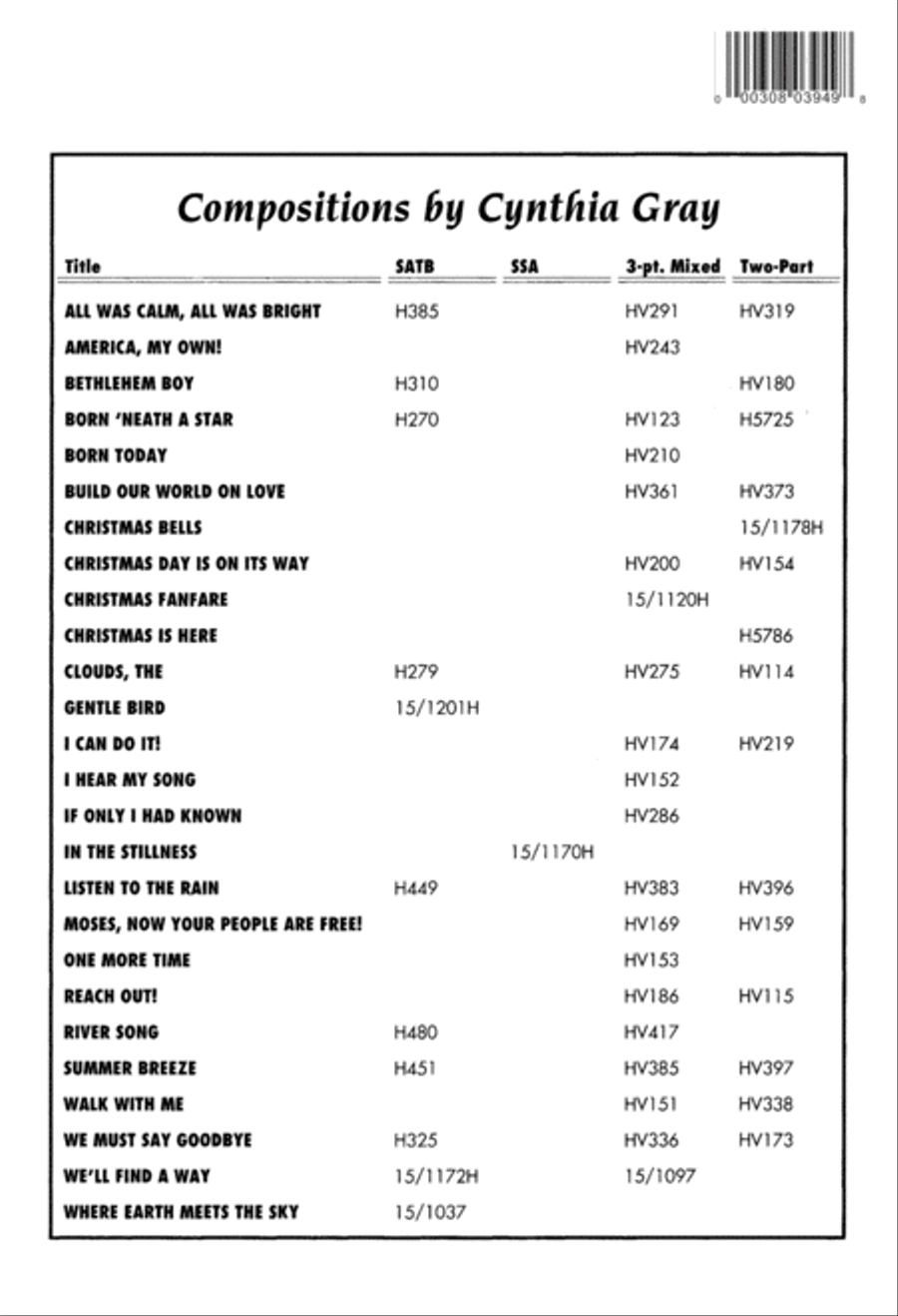 How Can I Stop Singing My Song? 4-Part scores gallery preview page 12