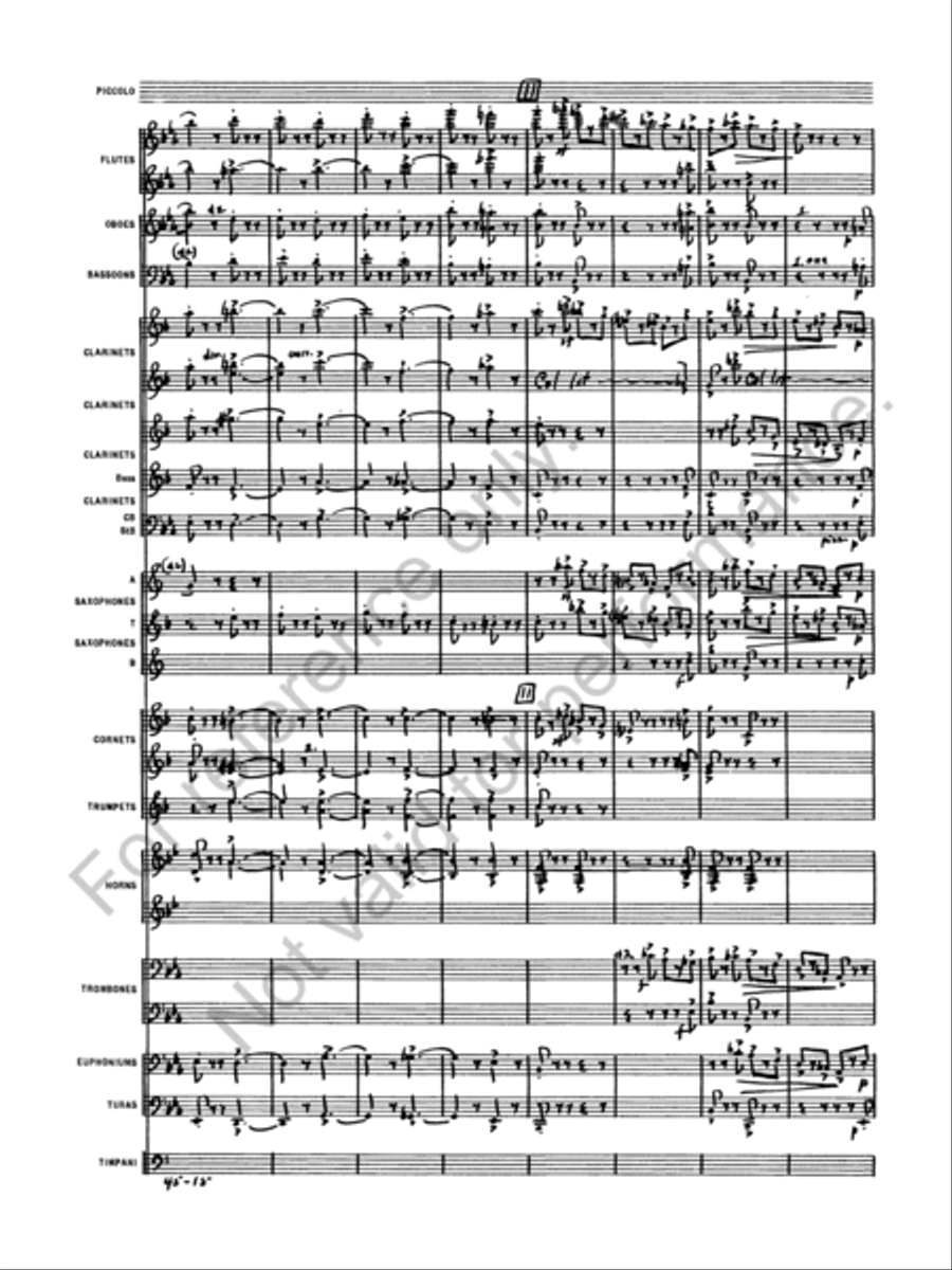 Symphony No. 1 Concert Band scores gallery preview page 18