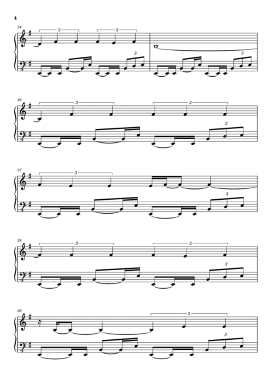 Leave Me Alone Piano Solo scores gallery preview page 4
