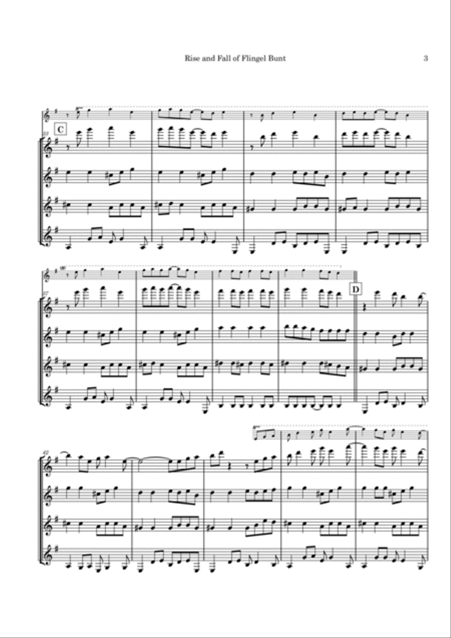 Rise And Fall Of Flingel Bunt Guitar Ensemble scores gallery preview page 6