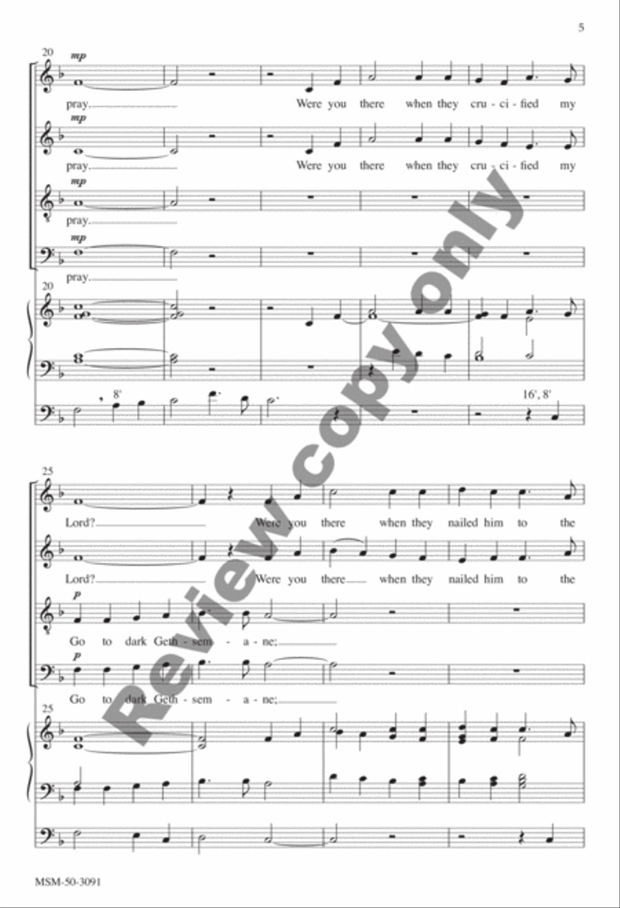 Lenten Meditation Lenten Meditation 4-Part scores gallery preview page 5