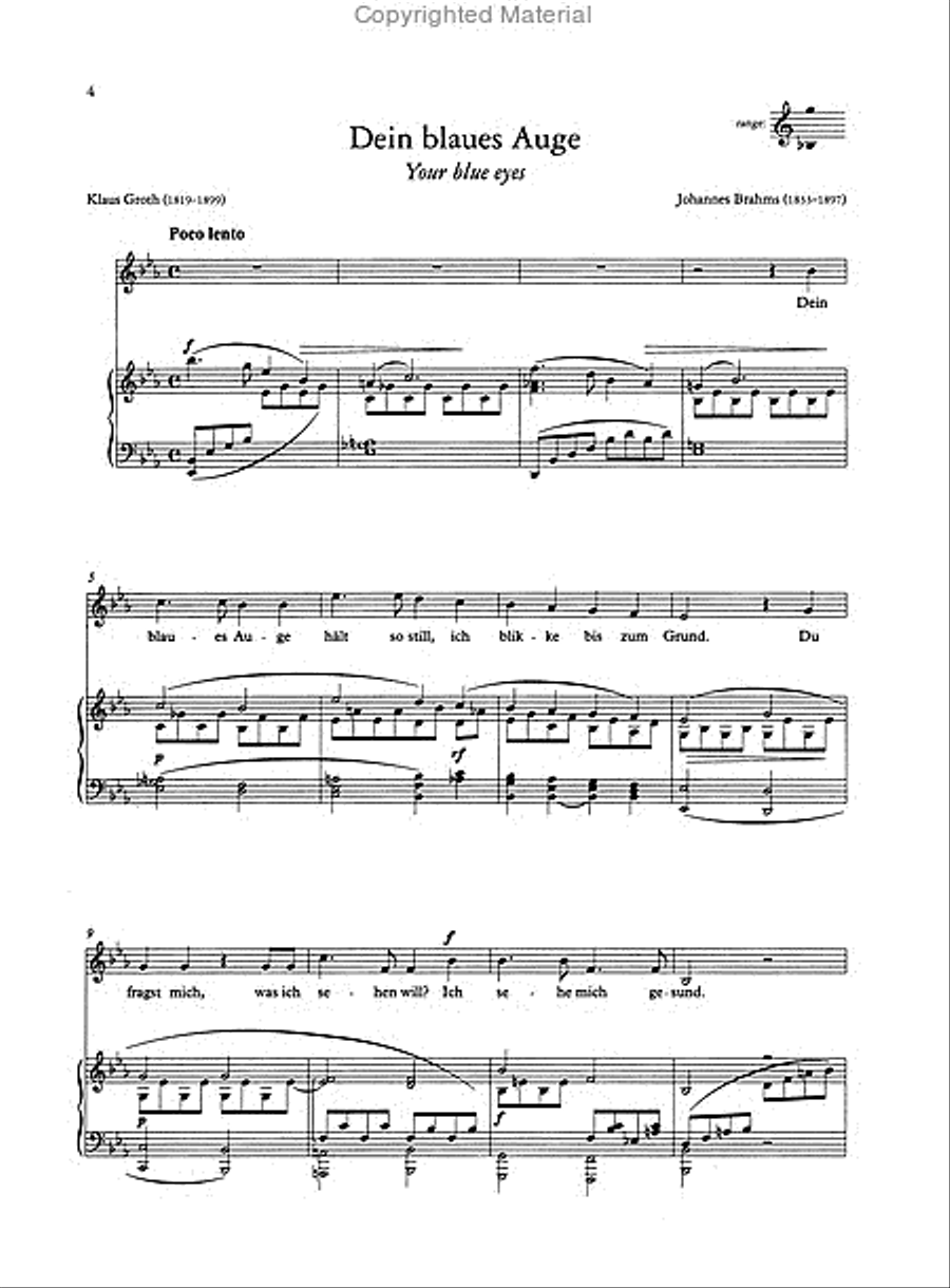 German Lieder of the 19th Century (High Voice) High Voice scores gallery preview page 2