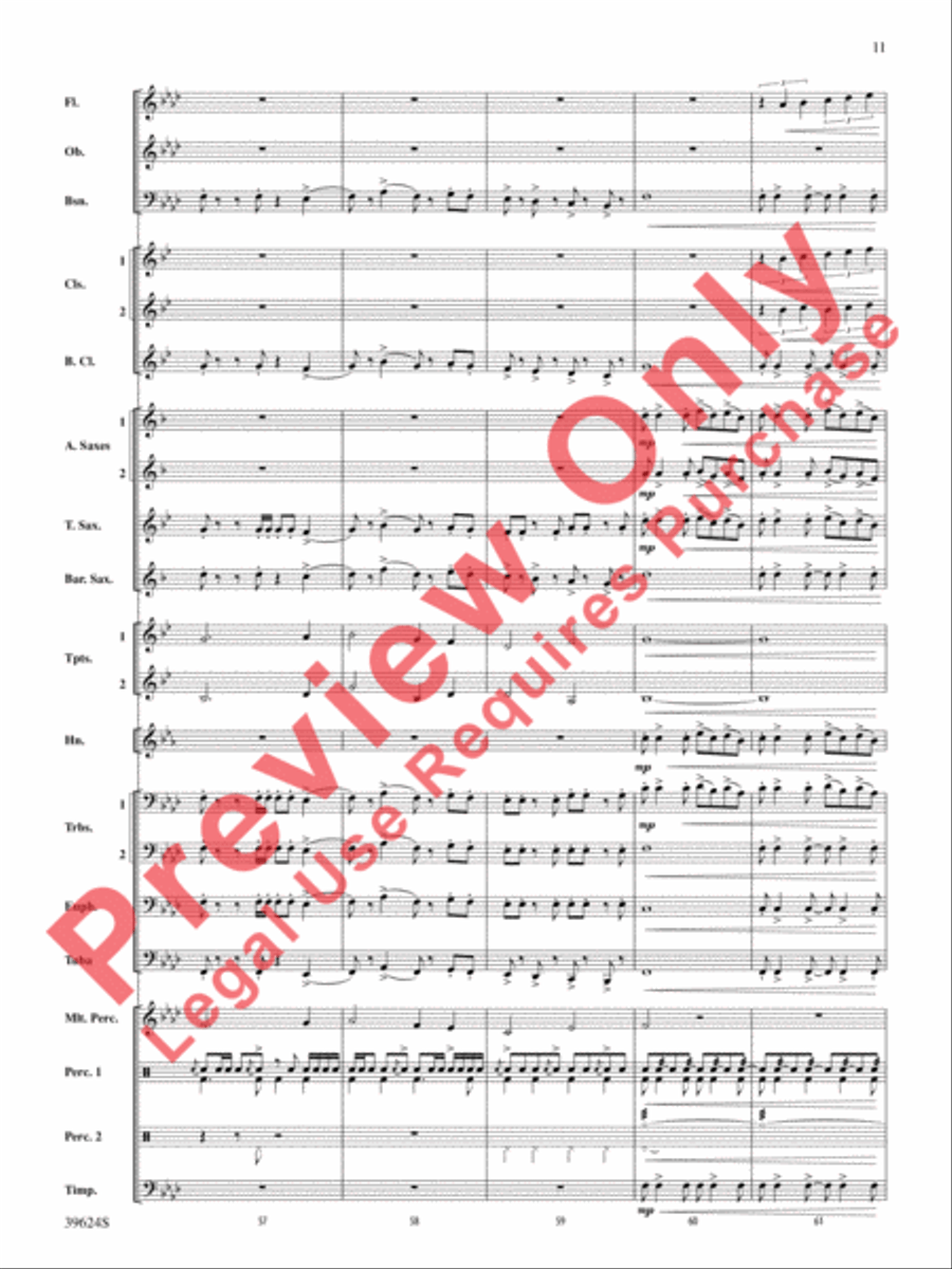 Cradle Hymn Cradle Hymn Concert Band scores gallery preview page 12