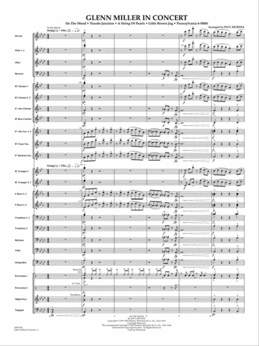 Glenn Miller in Concert Concert Band scores gallery preview page 4