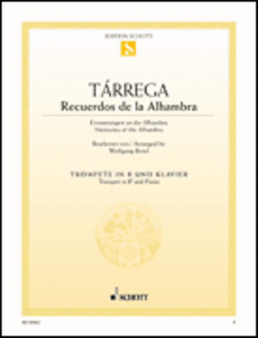 Recuerdos de la Alhambra (Memories of the Alhambra) Trumpet Solo scores gallery preview page 1