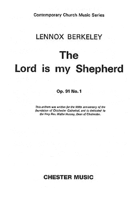 The Lord Is My Shepherd Op. 91 No. 1