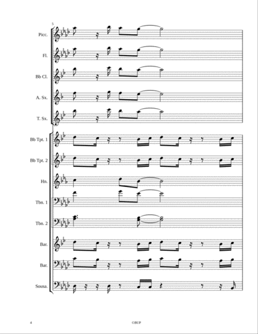 Drake-In My Feelings Marching Band scores gallery preview page 4