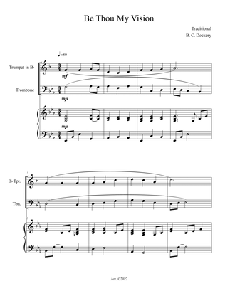 Be Thou My Vision (Trumpet and Trombone Duet with Piano Accompaniment)