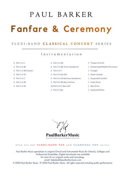 Fanfare & Ceremony (Flexible Instrumentation) image number null