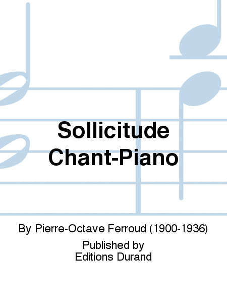 Sollicitude Chant-Piano