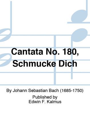 Book cover for Cantata No. 180, Schmucke Dich