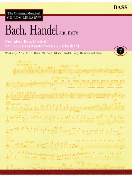 Bach, Handel and More - Volume X (Double Bass)