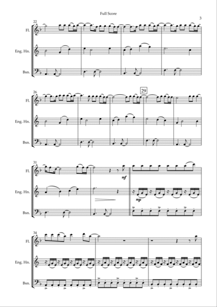 You Say Woodwind Trio scores gallery preview page 3