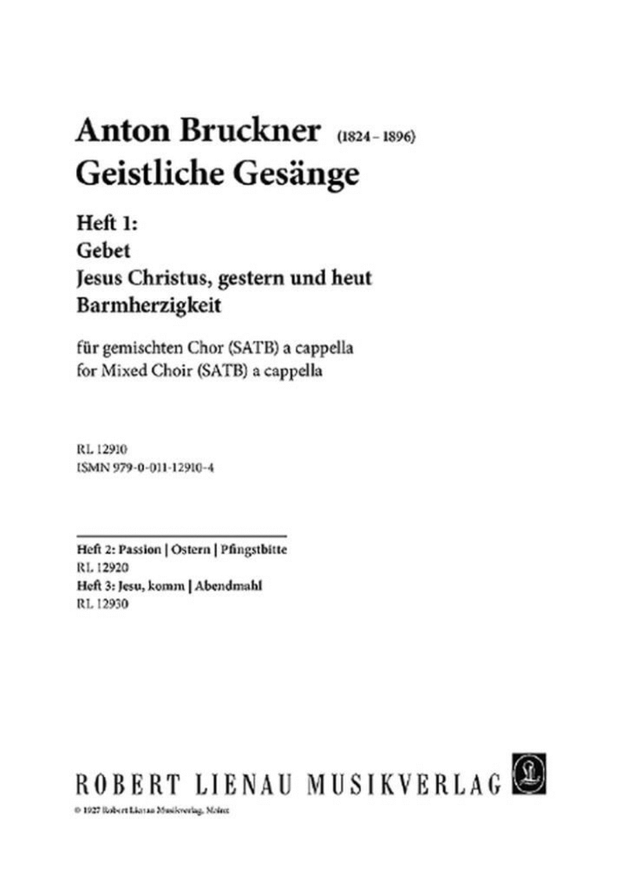 Geistliche Gesänge Heft 1 4-Part scores gallery preview page 1