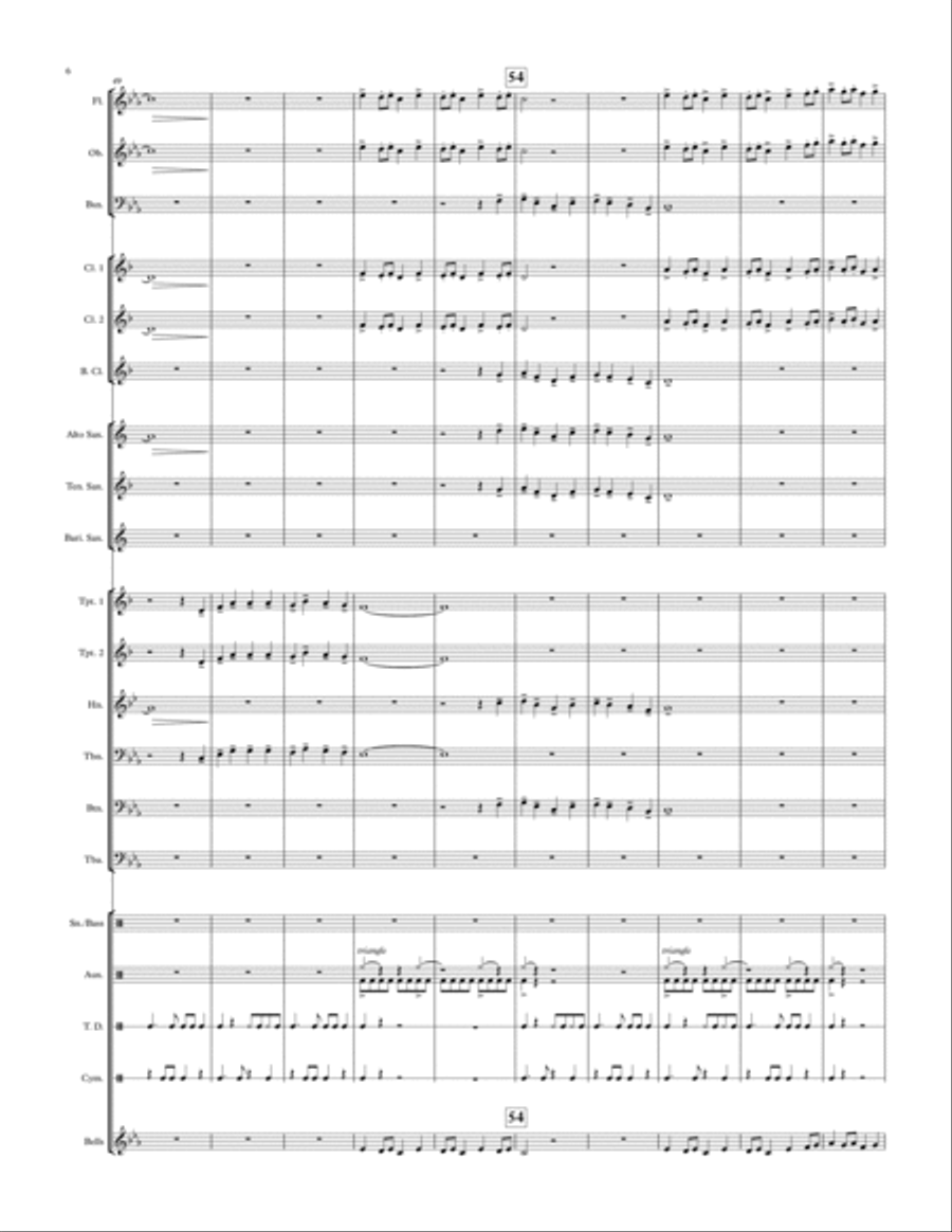 A Christmas Fantasy - for young concert band Concert Band scores gallery preview page 6