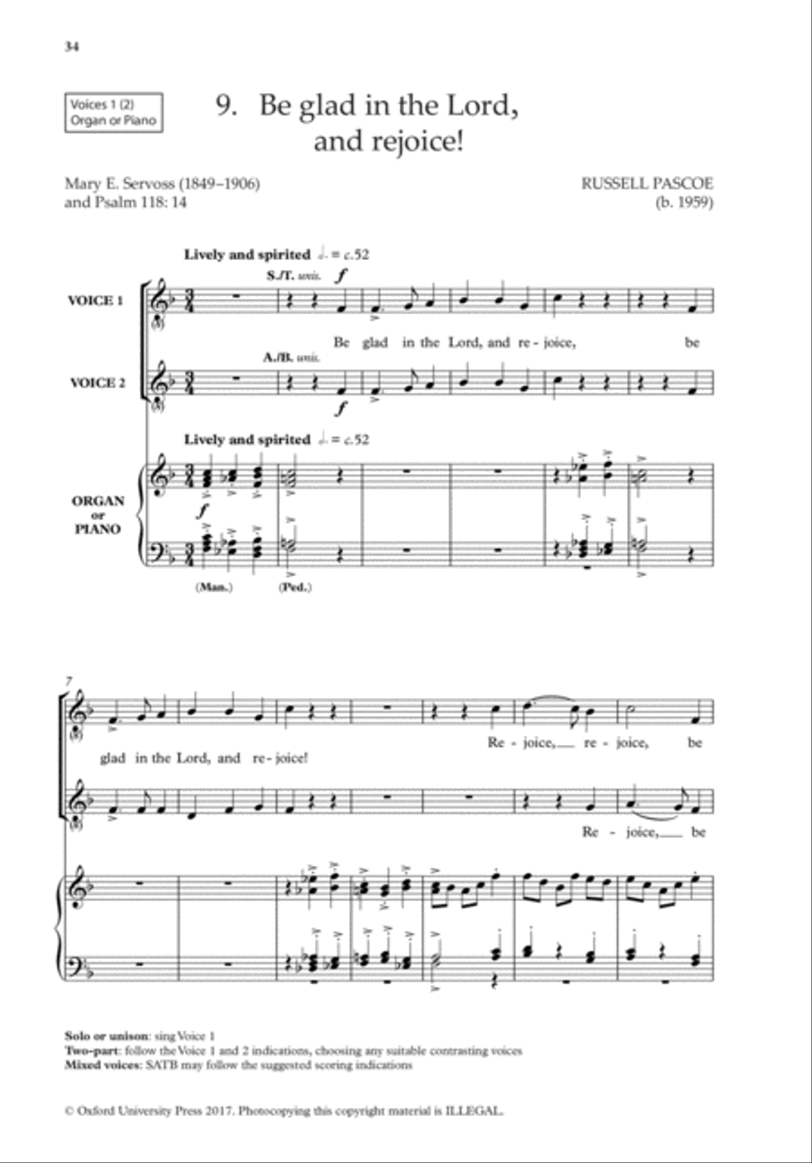 The Oxford Book of Easy Flexible Anthems Choir scores gallery preview page 8