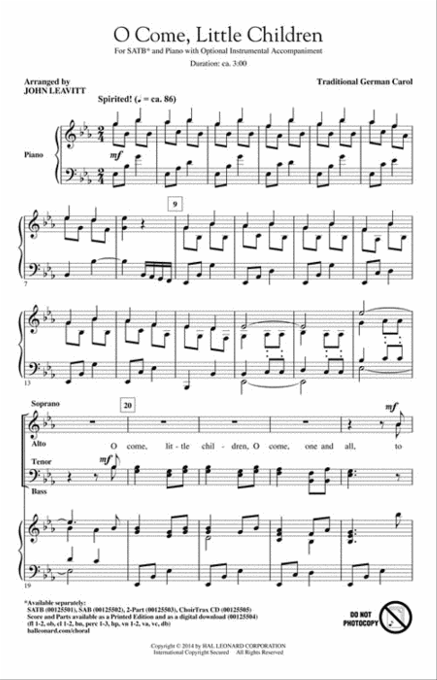 O Come, Little Children O Come, Little Children Choir scores gallery preview page 2