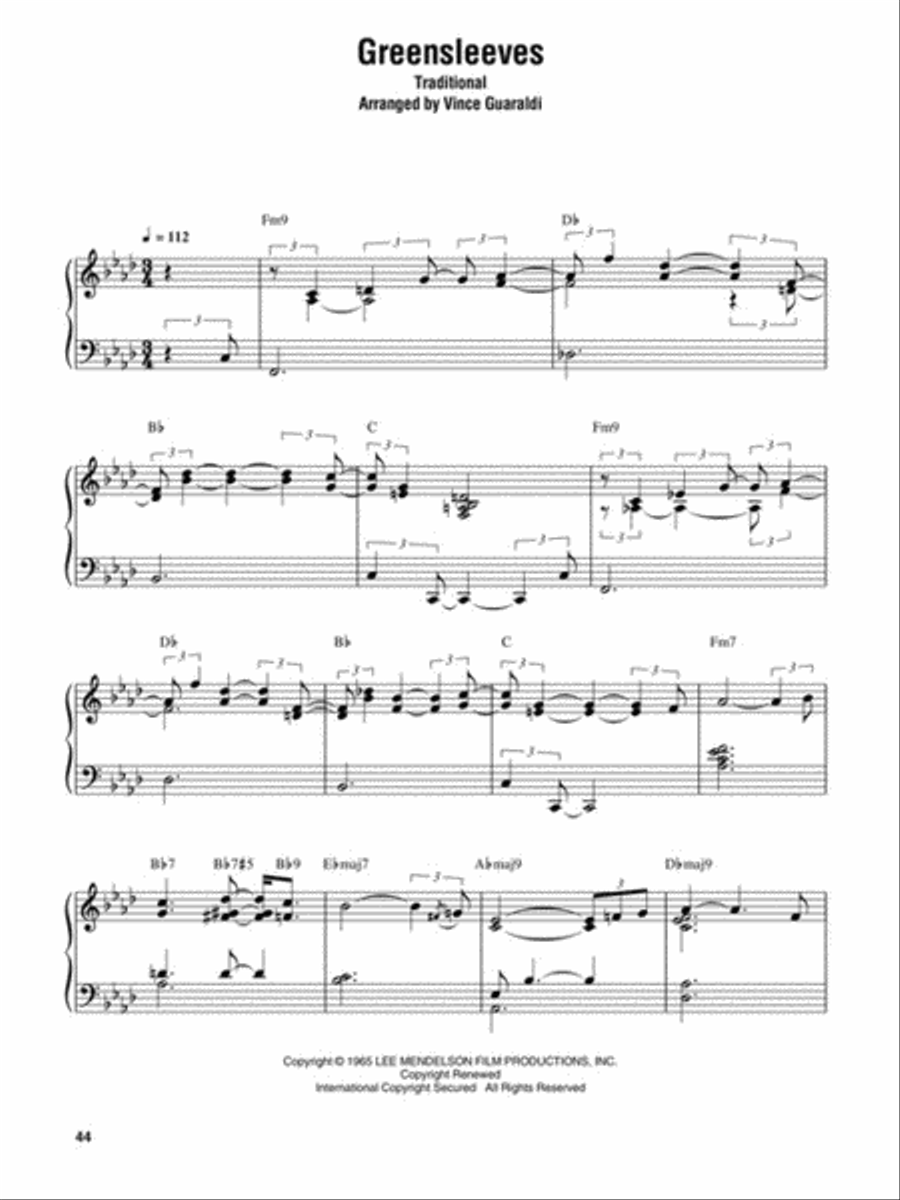 The Vince Guaraldi Collection Piano Solo scores gallery preview page 5