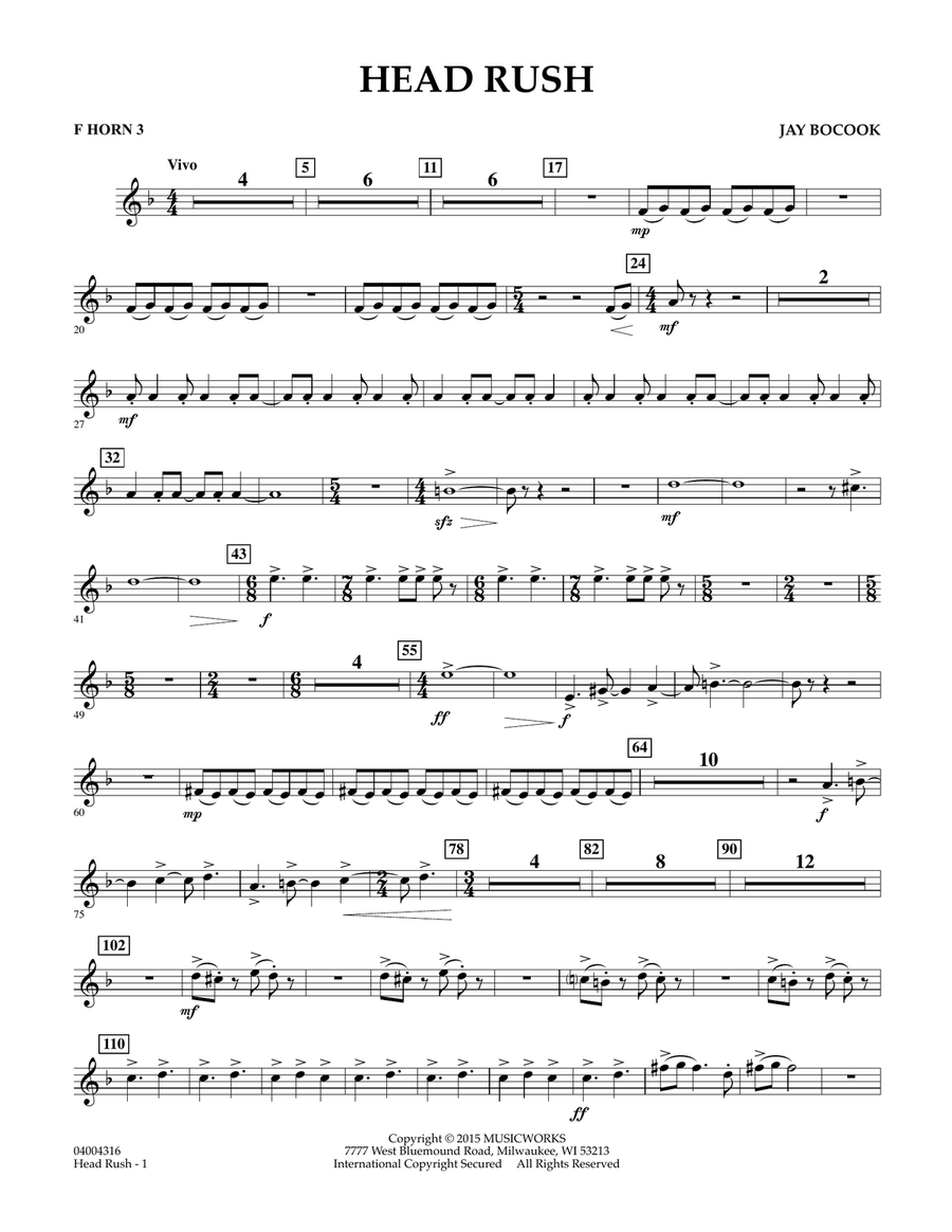 Head Rush - F Horn 3