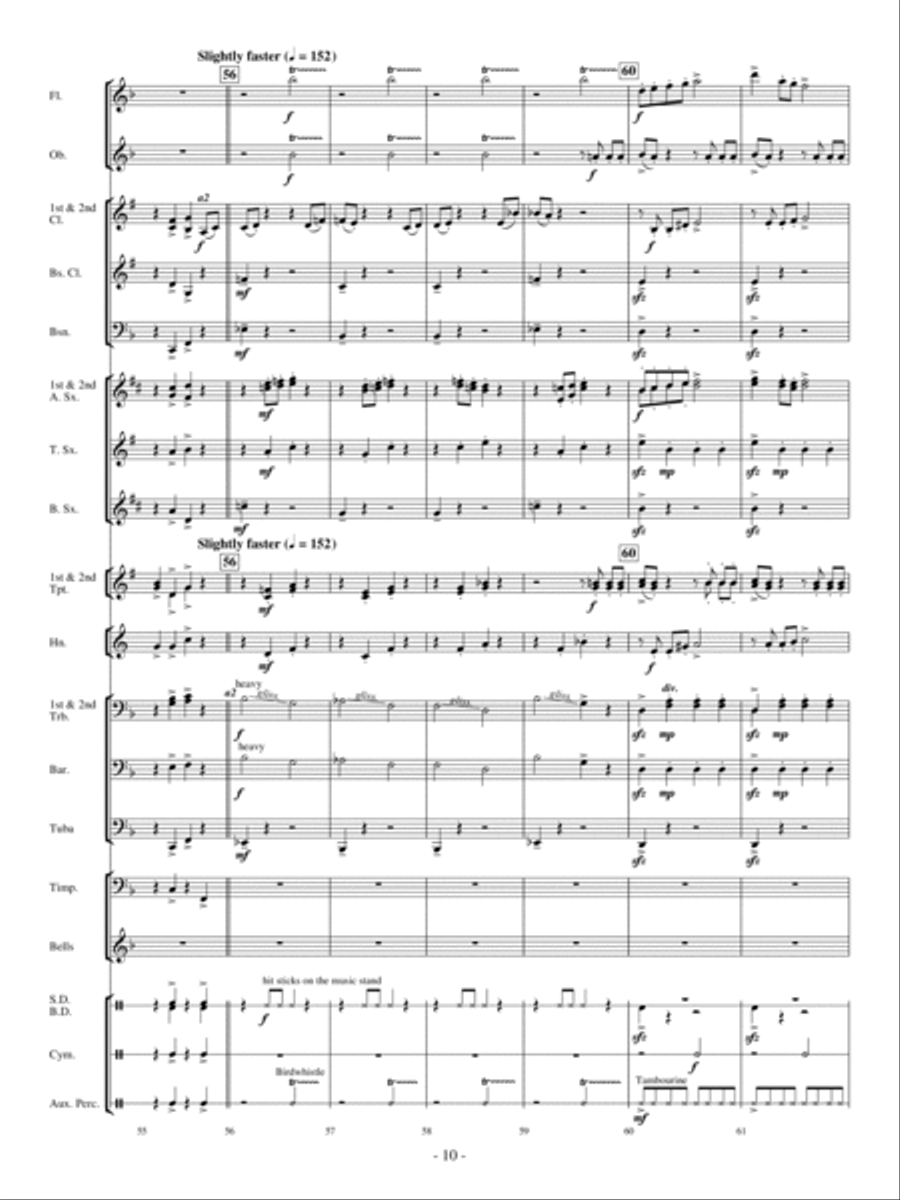 A Crazy, Mixed-Up Opera Concert Band scores gallery preview page 9