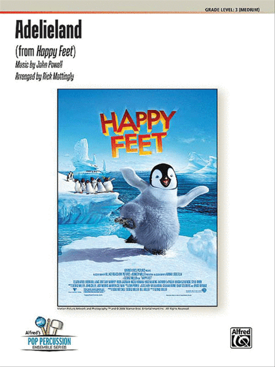 Adelieland (from Happy Feet) Percussion Ensemble scores gallery preview page 1