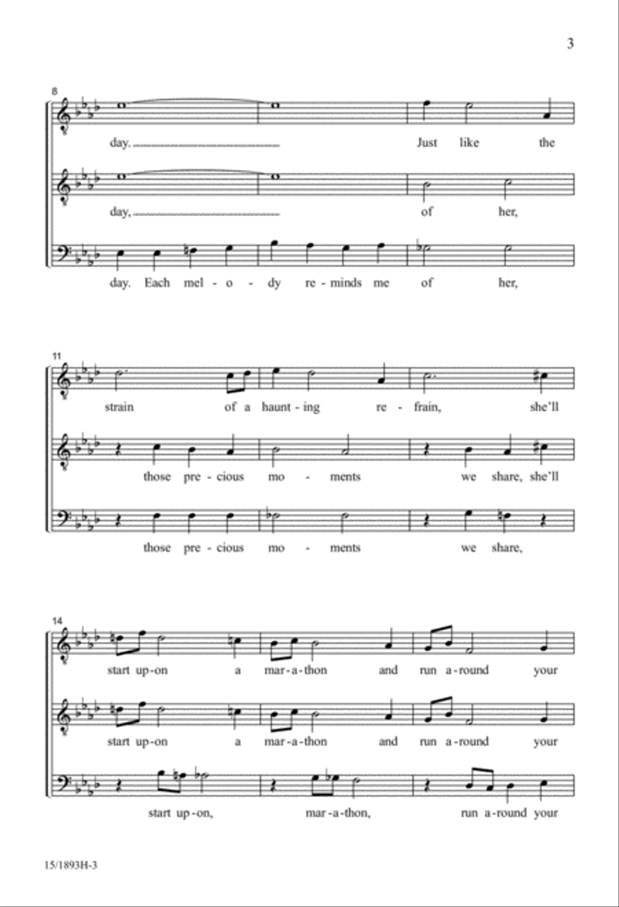 A Pretty Girl is Like a Melody TTB scores gallery preview page 3
