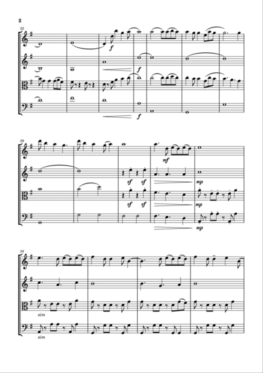 Blinding Lights Blinding Lights String Quartet scores gallery preview page 2
