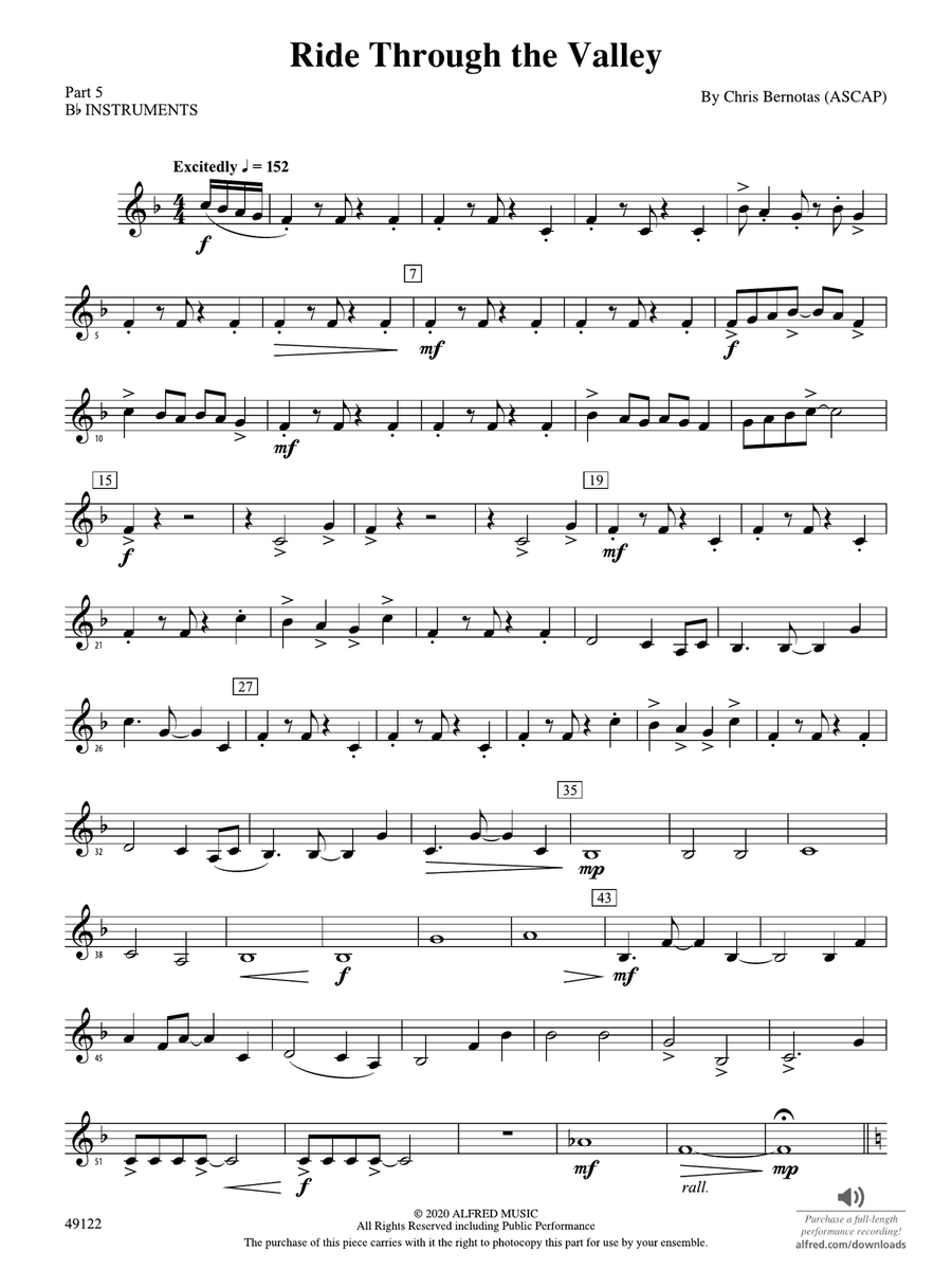 Ride Through the Valley: Part 5 - B-flat Instruments