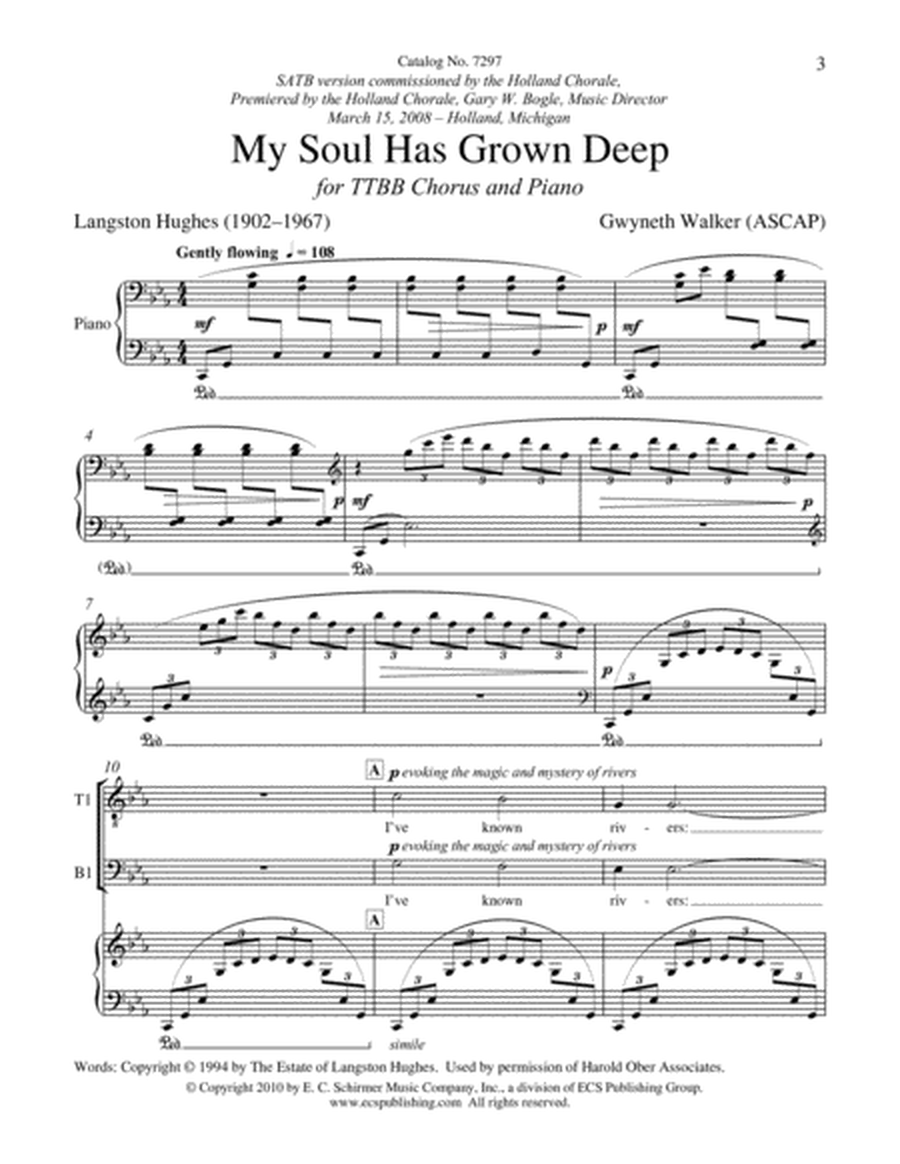 I've Known Rivers: 1. My Soul Has Grown Deep (Downloadable)