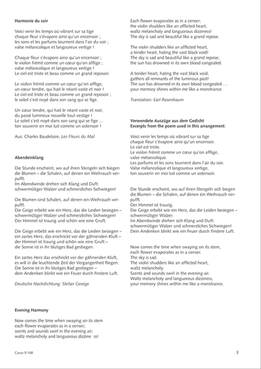Les sons et les parfums tournent dans l'air du soir Choir scores gallery preview page 4