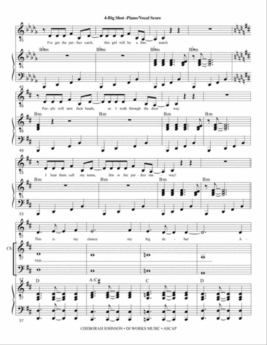 Big Shot - STILTZ the Musical Choir scores gallery preview page 6