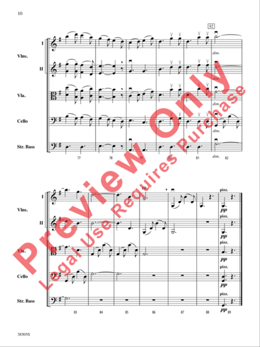 A Wisconsin Tableau String Orchestra scores gallery preview page 11
