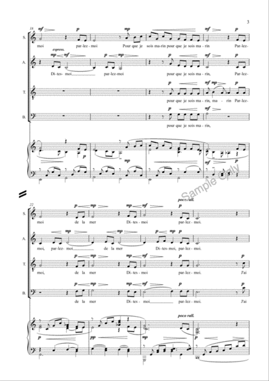 Parlez-Moi 4-Part scores gallery preview page 5