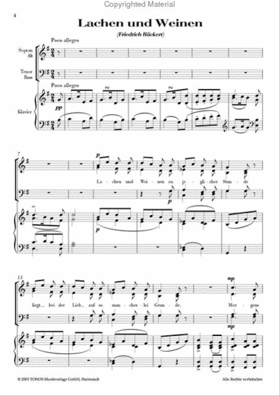 Schubert-Lieder - ClassiChor I , Neun Lieder von Franz Schubert 4-Part scores gallery preview page 3