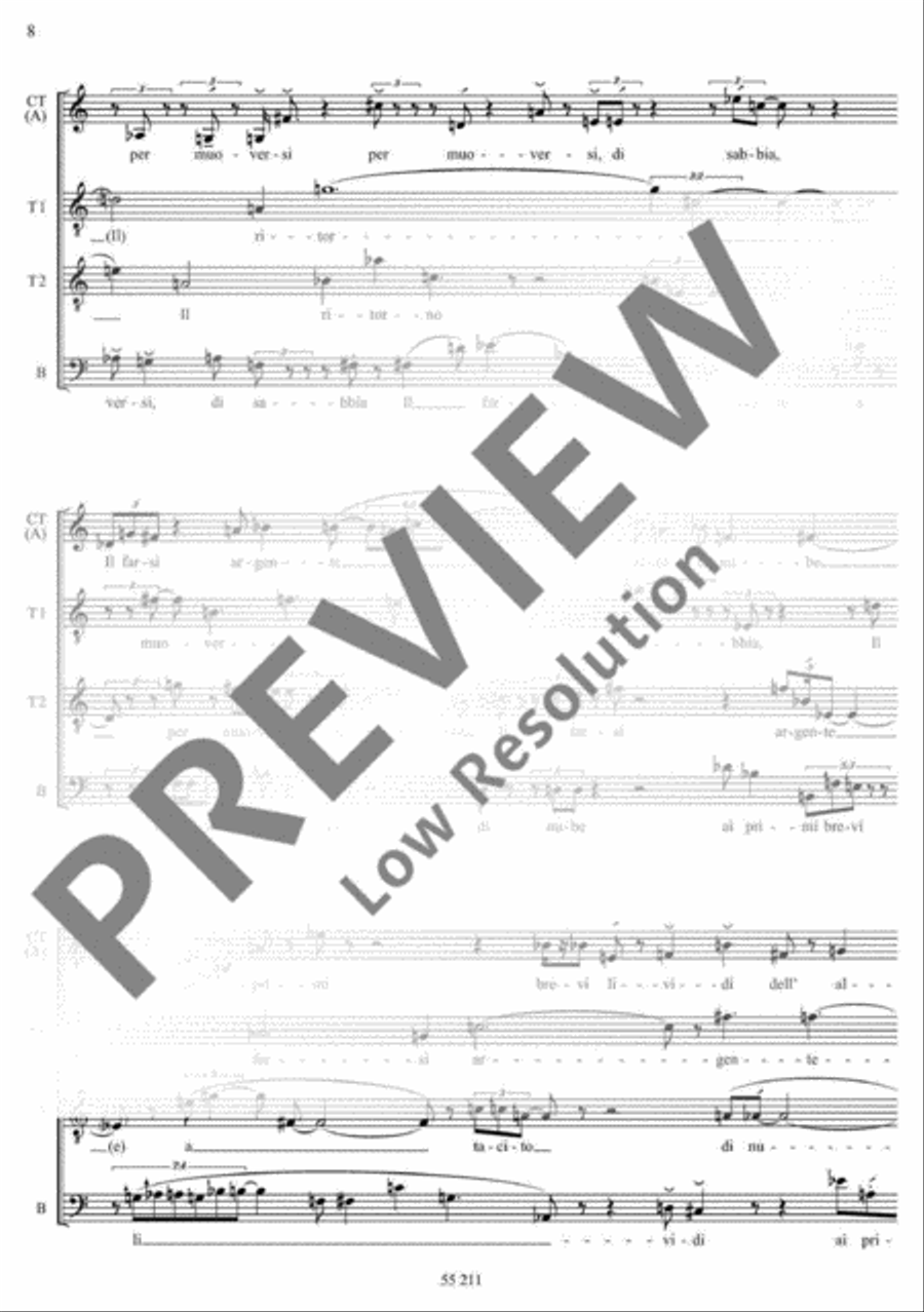Variazioni su nulla Variazioni su nulla Choir scores gallery preview page 9