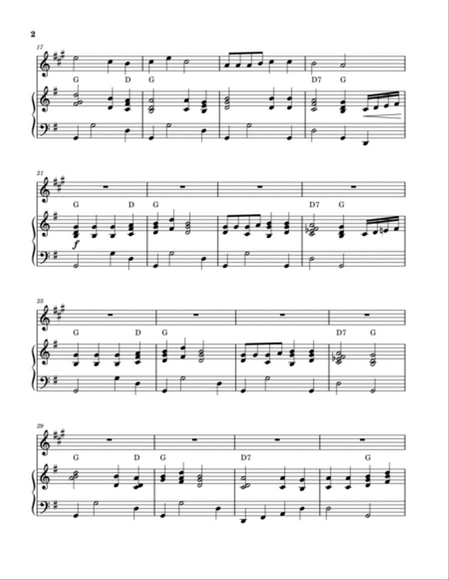 Nothing But The Blood (Clarinet Solo and Piano) B-Flat Clarinet scores gallery preview page 2