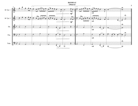 Rondeau (Mouret) - Brass Quintet - Intermediate image number null