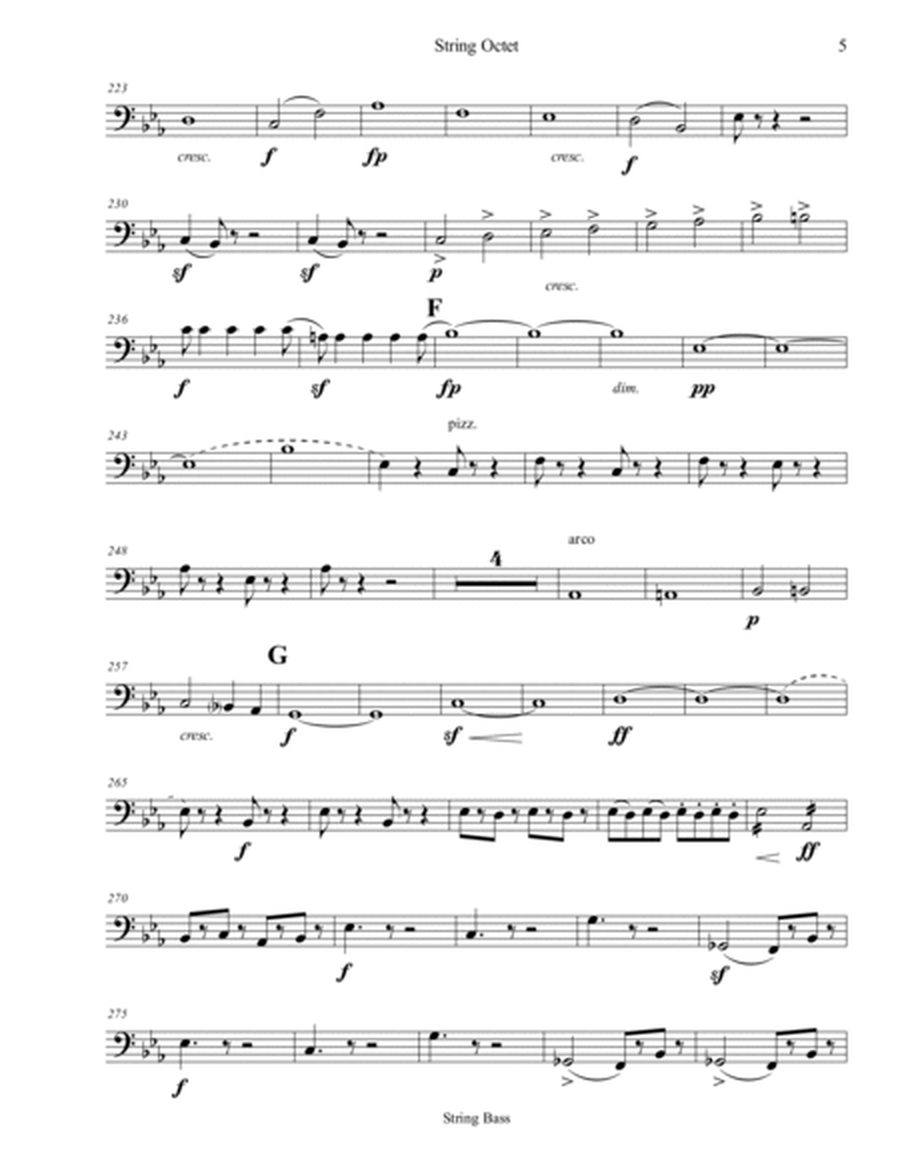 Mendelssohn String Octet - Bass Part
