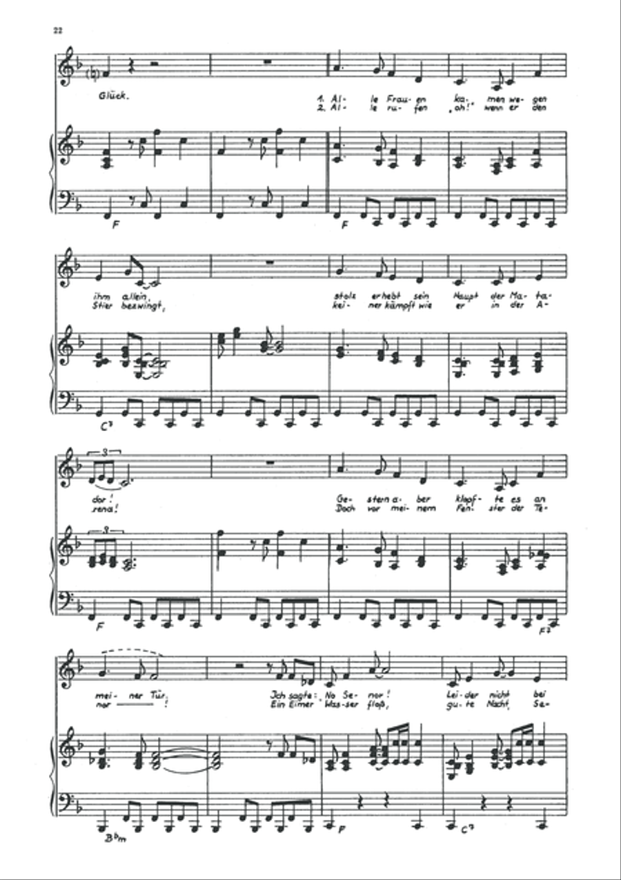 Senor Gonzales Piano, Vocal scores gallery preview page 4