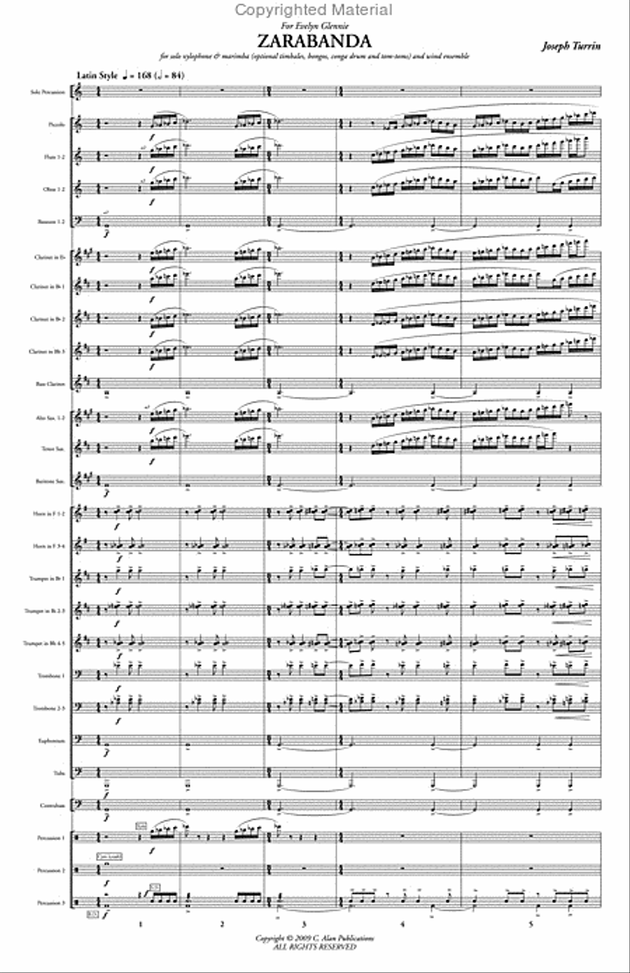 Zarabanda Concert Band scores gallery preview page 2